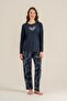 Women's You Look Amazing Today Cream Long Sleeve Pajama Set Pc9257-S-V2 - 7