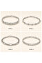 Xuping Women's Silver Color Stone Bracelet – Stylish Bijouterie Accessory with 4 Different Model Options - 2