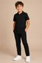 Children's Unisex Polo Collar Short Sleeve 100% Cotton Basic T-Shirt Casual Top Wear 2-14 Years