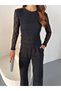Women's Patterned Transparent Textured Long Sleeve Blouse - 6