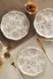 Fleur 5 Pieces 20 cm Cake Plate - 2
