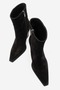 Wanise Women's Genuine Leather Pointed Toe Boots Black Suede - 4