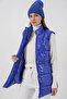 Women's Shiny Inflatable Vest 1544 - Cobalt Blue - 5