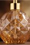 Boby Diamond Globe Glass Liquid Soap Dispenser – Decorative Bathroom and Kitchen Dispenser with Gold Pump and Crystal Pattern - 16 cm X 10 cm - 500ml - - 4