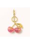Unique Shiny Cherry-Shaped Keyring Charm - 2