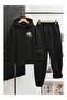 Rose Printed Children's Tracksuit Set - 2