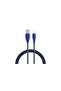 راف باور - كيبل لايتننق الى USB بطول 3 متر نايلون - ازرق