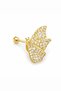 Stoned Butterfly Cartilage Earrings - 2