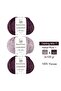 Darling Mix 7 - 100% Viscose Yarn 3-Color Combination – Velvet Plum 1 – 3 X 100 g