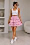Muslin Layered Flounce Mini Skirt My4482 - 5