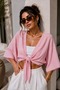 Muslin Lace Short Tie-Up Bolero My2786