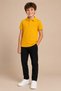 Children's Unisex Polo Collar Short Sleeve 100% Cotton Basic T-Shirt Casual Top Wear 2-14 Years