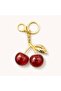 Unique Shiny Cherry-Shaped Keyring Charm - 2