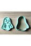 5-Piece Halloween Themed Special Design Ceramic, Cookie and Dough Mold Set - 4