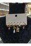 316L Steel Pink Multi Charm Earrings Set of 6