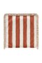 Tile-Colored Thick Striped Modern Bohemian Decorative Fringed Cushion Cover - 4