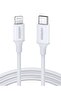 كيبل شاحن ايفون بطول 1 متر من يوجرين، معتمد من ابل، كيبل مغطى بالنايلون USB الفئة سي إلى لايتنينج، ش - 5