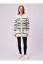 Women's Ecru Knitwear Cardigan with Buttons and Pockets - 3