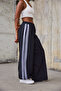 Women's Striped Detailed Loose Baggy Pants - 3