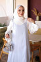 Ice Blue Strapless Gilet Dress - 3
