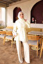 Yellow Side Collar Waist Tie Poplin Shirt - 3
