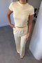 Bluz Pants Kimono Set - Yellow - 4