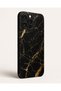 Black Marble with Gold Veins — Compatible with All Phone Models