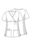 Ww685 Pregnant Women's Scrubs Top – Imported, Adjustable Side Ties, Flexible Ribbed Side Panels, 3 Pockets Doctor Nurse Single Top - 5