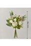 Fake Flowers, Silk Roses Artificial Flowers, White Faux Flower Arrangement Suitable for Home - 2