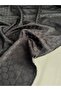 Black Color Original Cotton Xllogo Jacquard Patterned Fabrics 2.5 Meters Whole - Meter Width 150 cm - Dress, Jacket, Shirt, Fashion Monogram Patterned