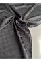 Black Color Original Cotton Xllogo Jacquard Patterned Fabrics 2.5 Meters Whole - Meter Width 150 cm - Dress, Jacket, Shirt, Fashion Monogram Patterned - 3
