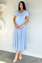 Gülseli Women's Square Neck Half Sleeve Dress