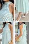Women's Halter Neck Ruffled Polka Dot Dress - 6