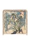 Vintage Artistic Snowdrop Flowers Motif Fringed Decorative Throw Pillow Cover - 4