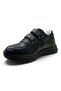 253 Orthopedic 100% Genuine Leather Unisex Children's Comfortable Black School Shoes - 3
