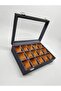 15-Piece Faux Leather Velvet Interior Structured Watch Organizer - 8