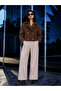 Button Detailed Double-Breasted Collar Pocketed Cashmere Coat Jacket - 4