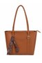 Women's Shoulder and Shoulder Bag with Scarf Detail - 2
