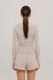 Soft Rib Oval Neck Blouse Beige - 3
