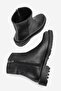 Parfonel Women's Genuine Leather Zippered Boots Black - 5
