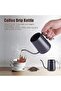 إبريق صب للقهوة والشاي من مايبرو موديل V60 بفوهة ضيقة طويلة ذات راس منحني بتصميم متين ومطلي بالتفلون - 4