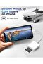 محول كاميرا USB لايتنينج الى بطاقة SD وTF ابل للايفون/ايباد وقارئ بطاقات 3 في1 USB دونجل لفلاشة USB، - 3