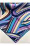 Drawing Pattern Twill Silk Scarf - 3