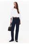 Balloon Form Blouse Long Sleeve - WHITE - 2
