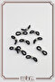 10 Pieces (5 Pairs) - Glasses Elastic, Glasses Mount, Glasses String Mount. 20mm Transparent + Nickel