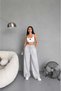 Trendy Women's Sweatpants Oversize Baggy Gray - 2