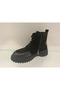 Genuine Leather Suede Lace-Up Zippered Boots Women's Shoes - 3