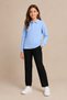 Children's Unisex Polo Collar Long Sleeve T-Shirt 100% Cotton 2-14 Years - 2