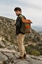 Genuine Leather & Waxed Canvas Vintage Backpack with Waterproof Laptop Compartment, Mountaineering Camping & Daily Unisex Bag - 6