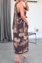 Linen Flowered Blouse and Skirt Set 4S0077 - 5